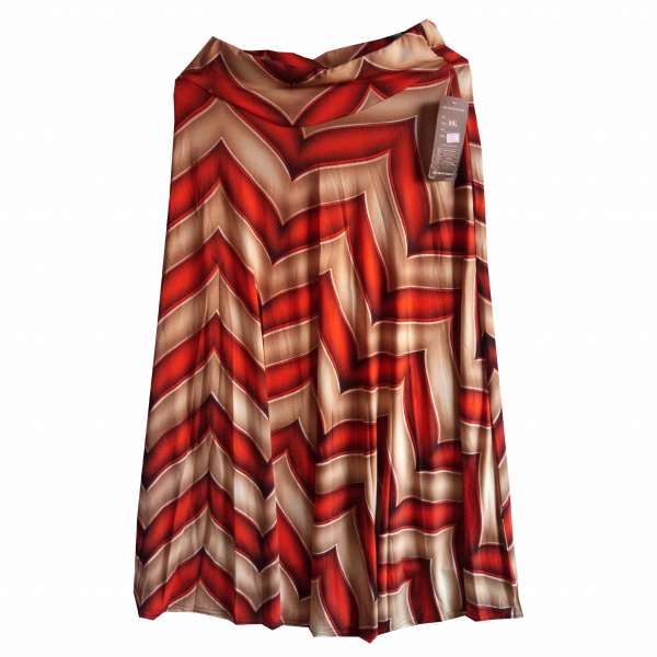 Women's Skirt - Red, Brown